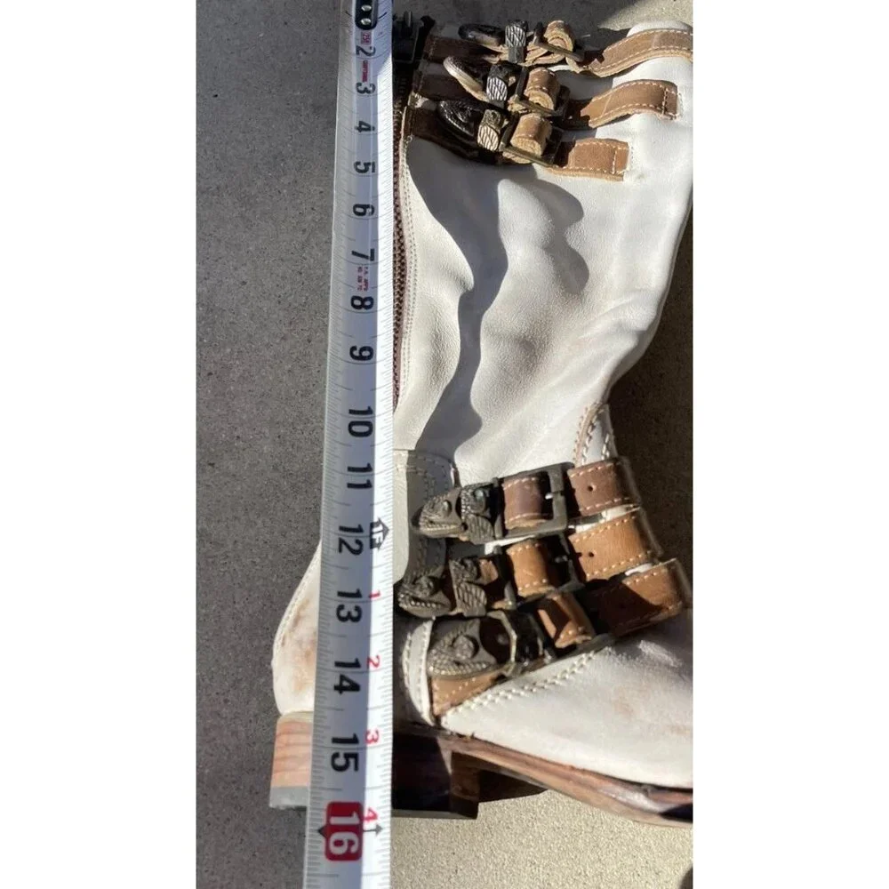 Freebird Raylene Silver Grey Sz 6 - Women’s Leather Knee High Boots